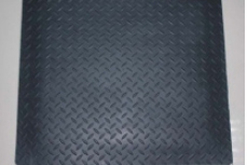 Anti fatigue rubber floor mats esd black color